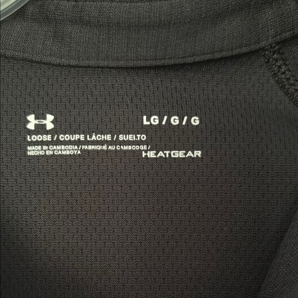 Under Armour Black Cincinnati Short Sleeve Polo Shirt - Picture 2 of 4